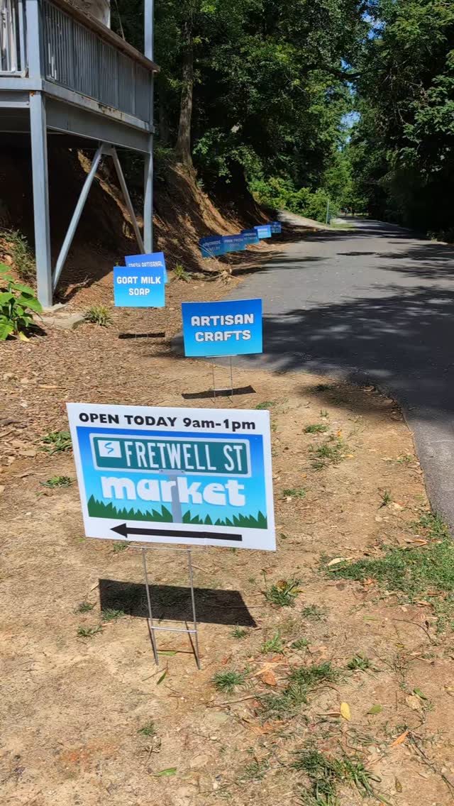 Fretwell Market is happening NOW! Local artists, bakers, makers &amp; growers... Come check it out every first Saturday of the month 9 am - 1 pm.